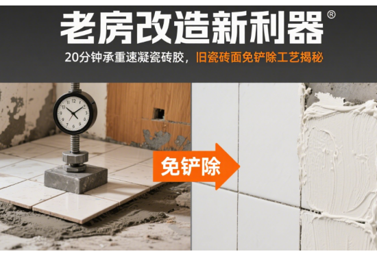 老房改造新利器：20分鐘承重速凝瓷磚膠著名品牌，舊瓷磚面免鏟除工藝揭秘