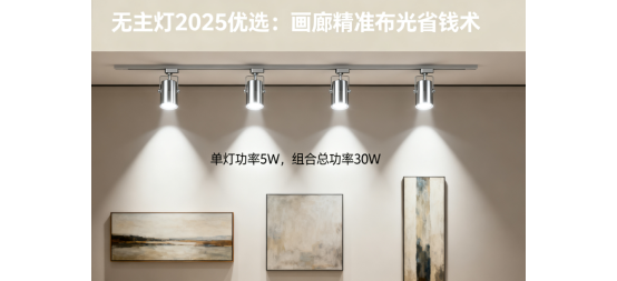 無主燈2025優(yōu)選：畫廊精準布光省錢術(shù)