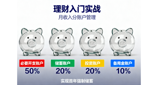 理財(cái)入門(mén)實(shí)戰(zhàn)：月收入如何分賬戶管理，實(shí)現(xiàn)首年強(qiáng)制儲(chǔ)蓄